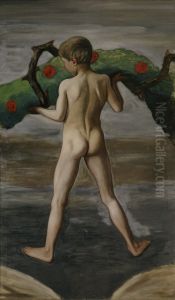 Boy Carrying the Garland of Life