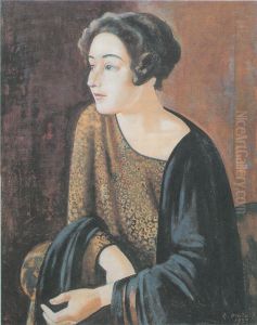 Portrait of The Poet Elina Vaara by Yrjo Ollila