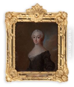 Portrait of a young lady by Olof Arenius