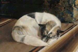 Liggande hund by Sigrid Granfelt