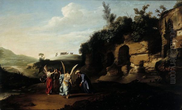 Abraham greets the angels - view 1