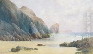 Views Of The Cornish Coast by William Casley