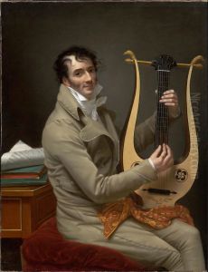 Joseph-Dominique Fabry Garat Playing a Lyre Guitar Joseph-Dominique Fabry Garat Playing a Lyre Guitar