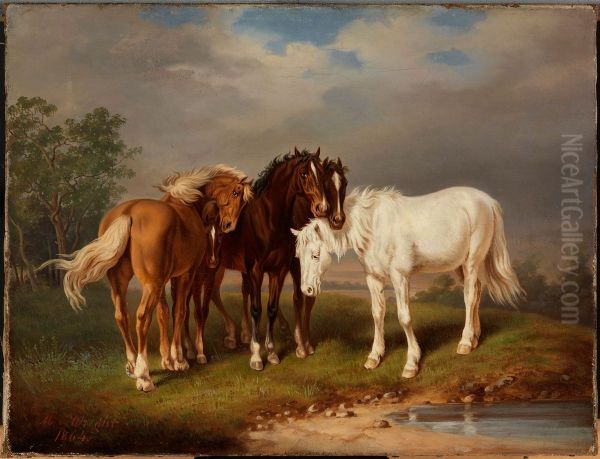 Horses, after Carl Wahlbom - view 1