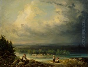 Landscape with four Peasant Childen Landscape with four Peasant Childen