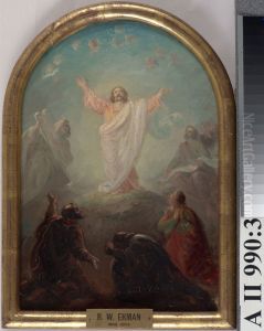 Kristuksen kirkastus, alttaritaululuonnos by Robert Wilhelm Ekman