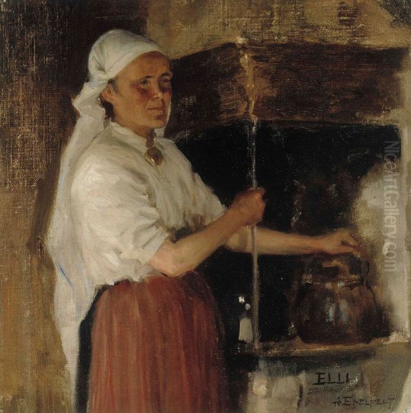 Elli Jappinen at the Stove, study - view 1