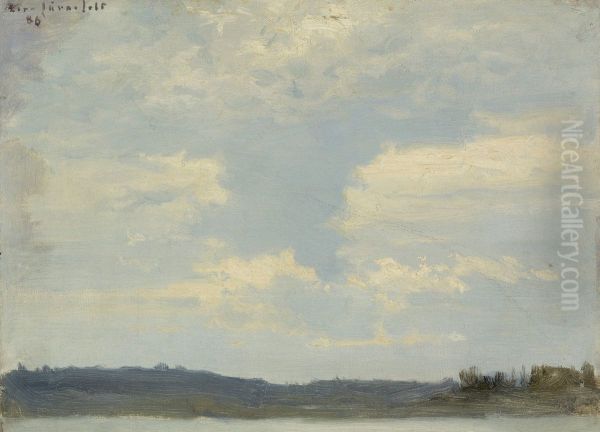 Lake Under a Cloudy Sky - view 1