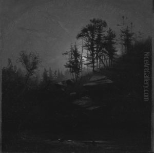 Moonlit Mountainside