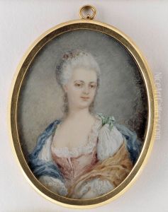 Portratt av en ung dam by Fanny Hjelm
