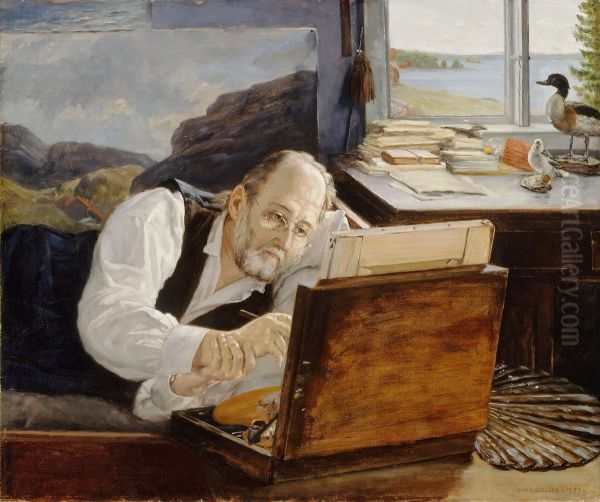 Ferdinand von Wright at Work - view 1