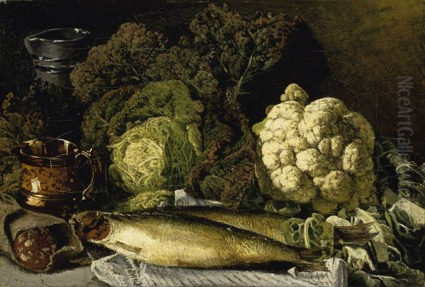 Still Life with Vegetables and Fish - view 1