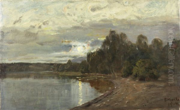 Insjolandskap med mansken - view 1