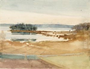Seashore, Brown Sand by Albert Edelfelt