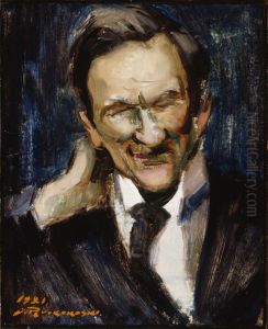 Portratt av T.K. Sallinen by Jalmari Ruokokoski