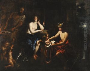 "l'educazione Di Cupido Daparte Di Mercurio Alla Presenza Di Venere" by Giovanni Battista Casoni Lerici