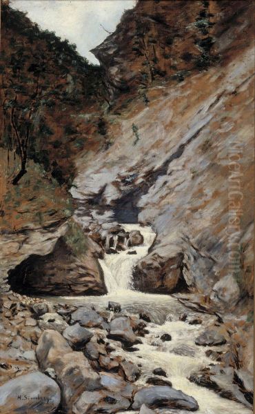 Mountain Stream in Caucasia - view 1