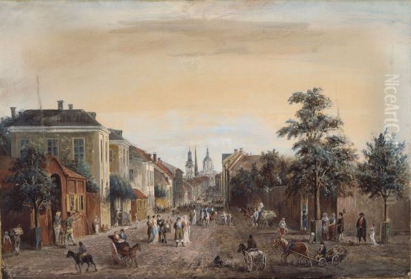 Street in Stockholm (Drottninggatan) - view 1