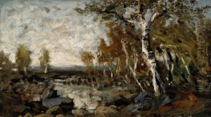Birches by the Water by Fanny Churberg
