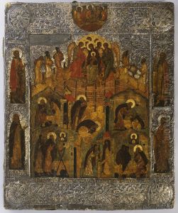 Neitsyt Maria, Jeesus-lapsi, Johannes Kastaja ja Pyha Antonius Apotti