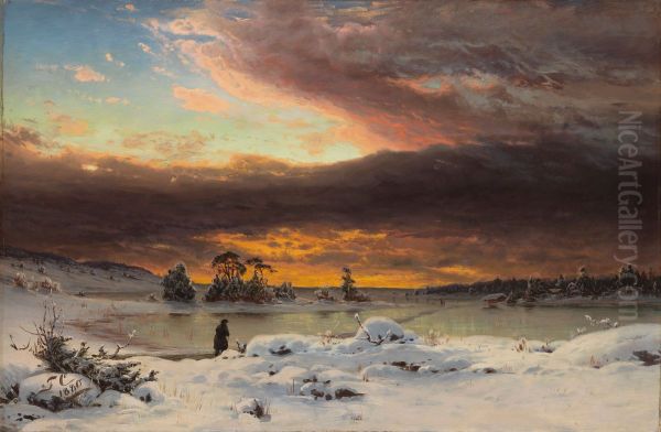 Winter Landscape, Evening Atmosphere - view 1
