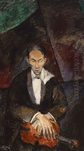 The Violin Player by Alvar Cawen