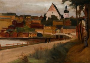 View of Porvoo by Magnus Enckell