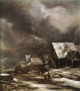 Winterliches Dorf