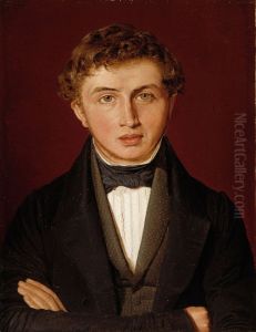 Portrait of Hans Peter Kobke, the Artist's Brother by Christen Kobke