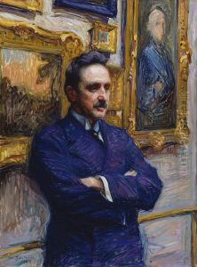 Portratt av professor J. J. Tikkanen by Vilho Sjostrom