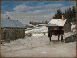 Hevosen juotto, talvikuva