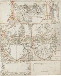 The Von Heideck And Von Hallwil Arms by Hans Caspar Lang