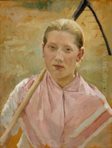 Girl with a Rake, Study for August
