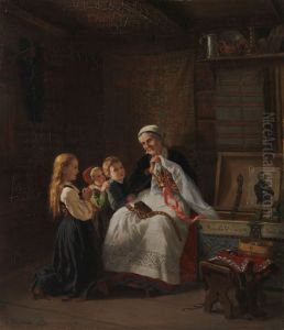Isoaidin morsiuskruunu by Adolph Tidemand