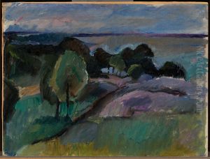 Landscape from Korkeasaari by Valle Rosenberg