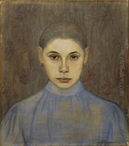 portrait de jeune fille by Beda Stjernschantz