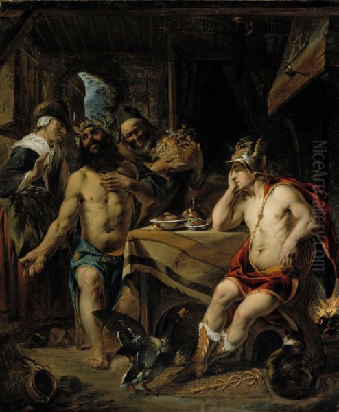 Jupiter and Mercury visiting Filemon and Baucis - view 1
