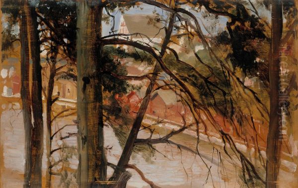 Study for Porvoo from Nasinmaki Hill - view 1