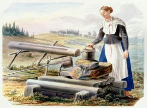 Nainen kaivolla Nainen kaivolla