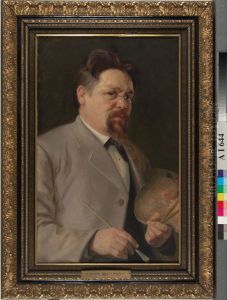 Portratt av malaren Elias Muukka by Kaarlo Vuori