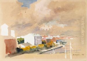 Landscape by Albert Edelfelt