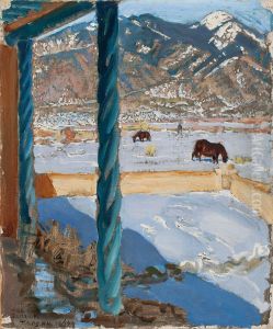 TaosHome in Sunlight by Akseli Valdemar Gallen-Kallela