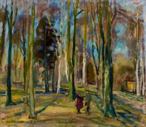 Motiv fran Brunnsparken by Magnus Enckell