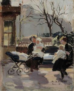 Park i Paris by Santeri Salokivi