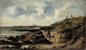 Shore Landscape, Le Havre by Eugene Louis Boudin