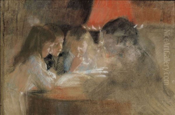 The Brandt Family Children (By the Lamp) - view 1