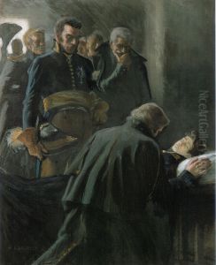 The Death of Wilhelm von Schwerin by Albert Edelfelt