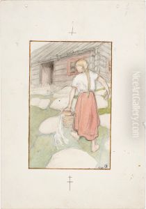 The Fair Venla by Akseli Valdemar Gallen-Kallela
