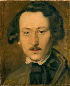 Nils Johan Olsson Blommer (1816-1853) by Alexis Wetterbergh