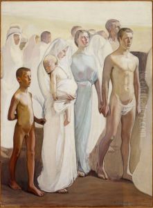 Resurrection, Copy of the Right Half of the Altarpiece in Tampere Cathedral by Magnus Enckell